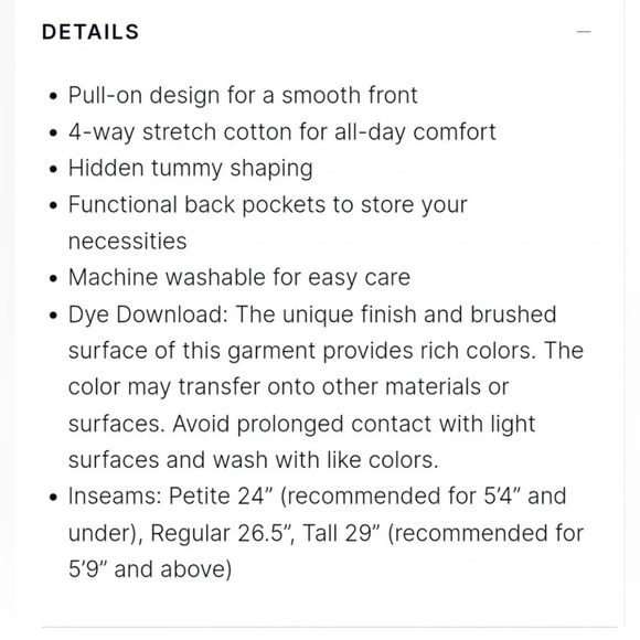 Spanx Women's Polished Ankle Slim Fit Classic Navy Stretch Pants Size SP NWT - Picture 15 of 16